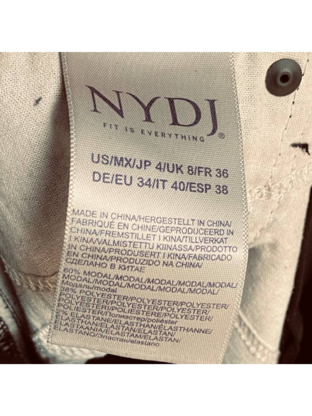 NYDJ Not Your Daughters Jeans Size 4 Black Ami Skinny Legging Stretch Lift Tuck - Picture 6 of 14